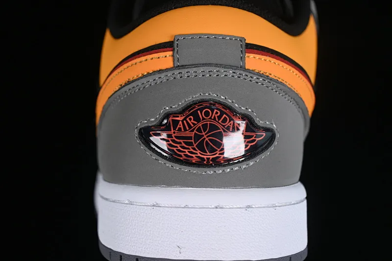 All categories Air Jordan Jordan series basketball shoes Air Jordan 1 Low Air Jordan 1 Low "Black Orange" AJ1 Joe 1 light stone black and yellow FN7308-008